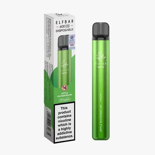 Elf Bar V2 600 Puff Disposable Vape Apple Watermelon