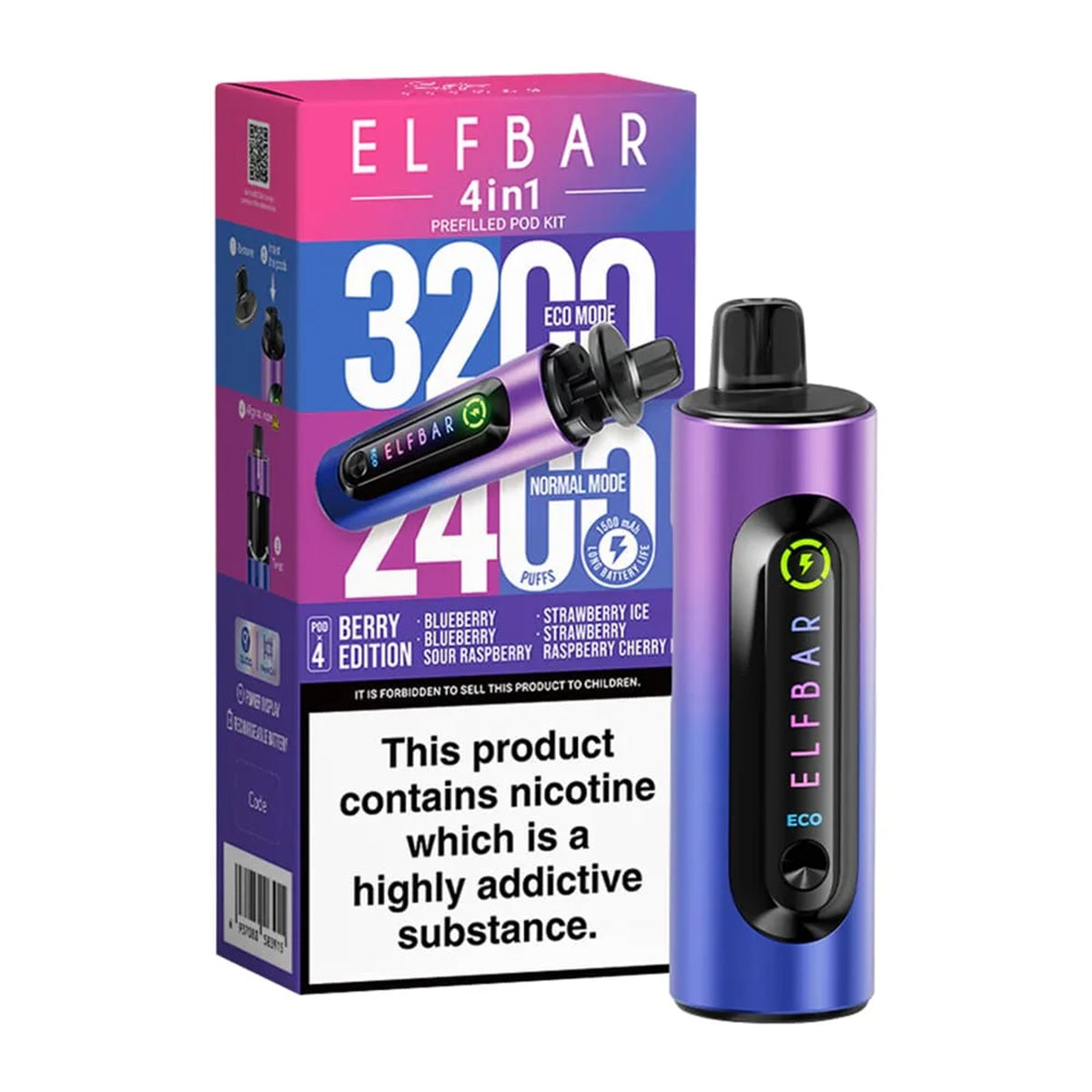 Elf Bar Berry Edition 4 In 1 Disposable Vape