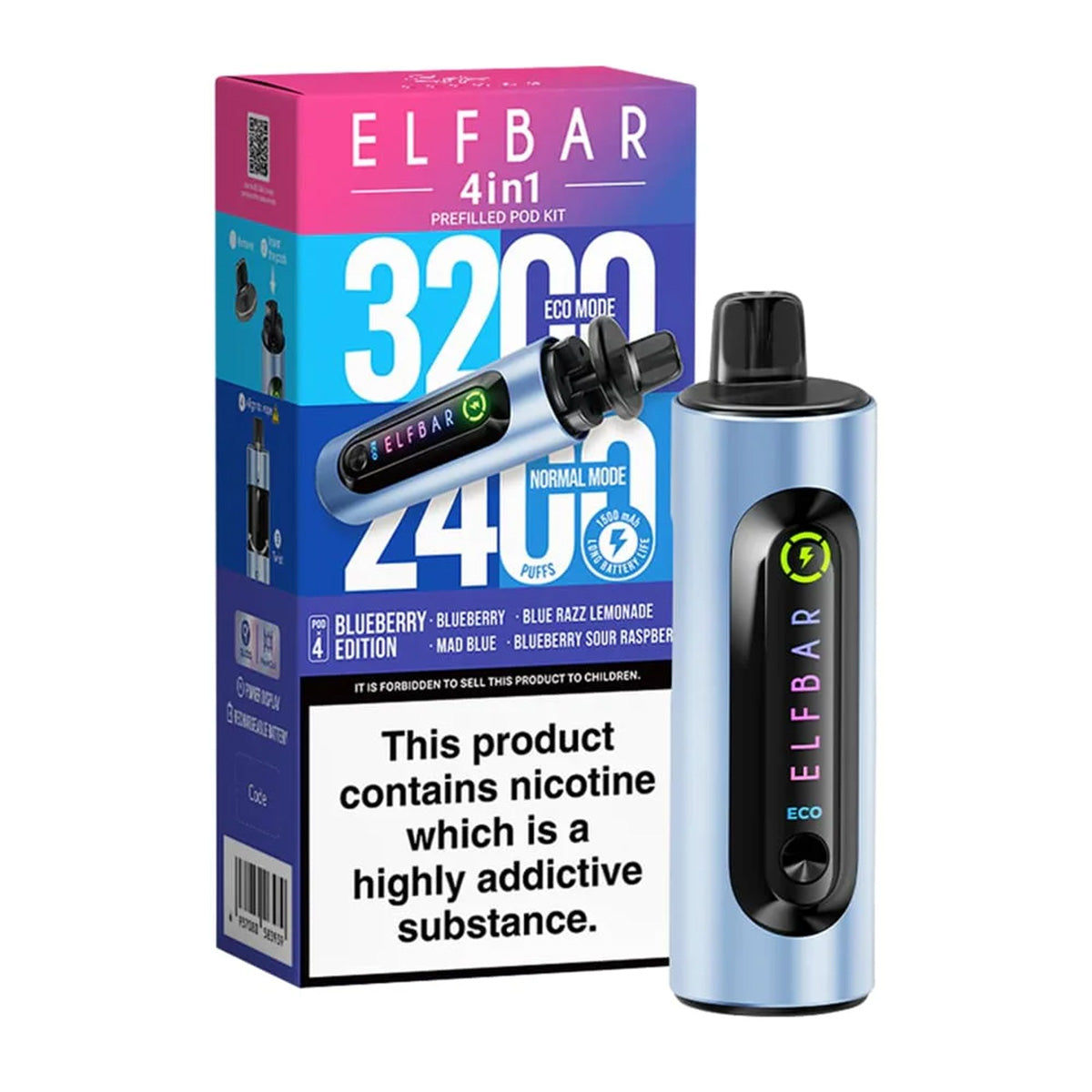 Elf Bar Blueberry Edition 4 In 1 Disposable Vape