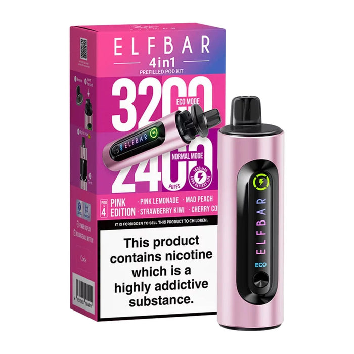 Elf Bar Pink Edition 4 In 1 Disposable Vape