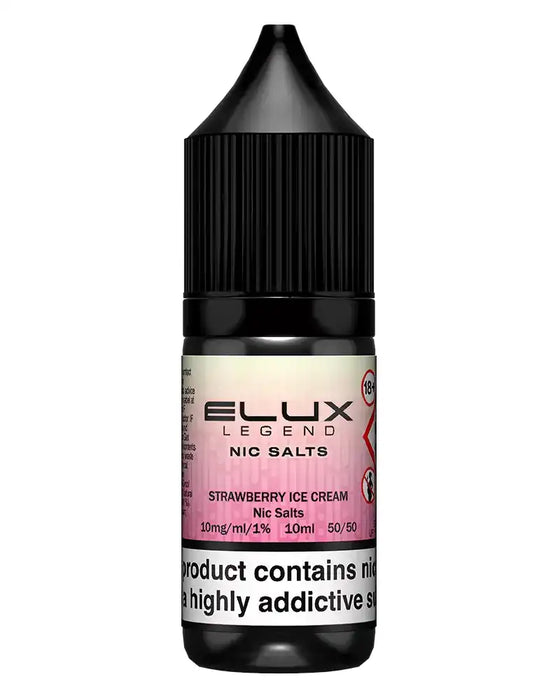 Elux Legend Strawberry Ice Cream Nic Salt Vape Juice