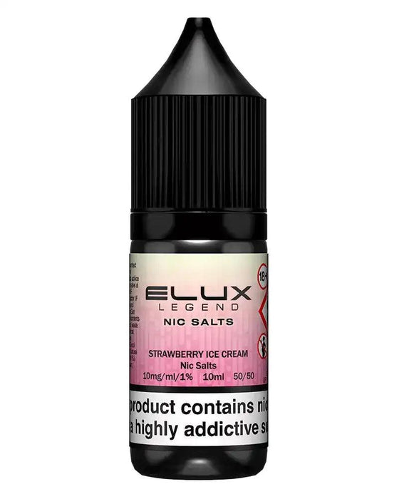 Strawberry Ice Cream Nic Salt Vape Juice By Elux Strawberry Ice Cream Nic Salt Vape Juice By Elux