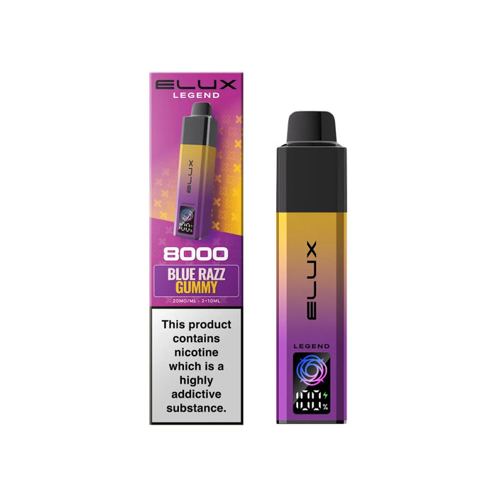 Elux Legend 8000 Prefilled Pod Kit Blue Razz Gummy