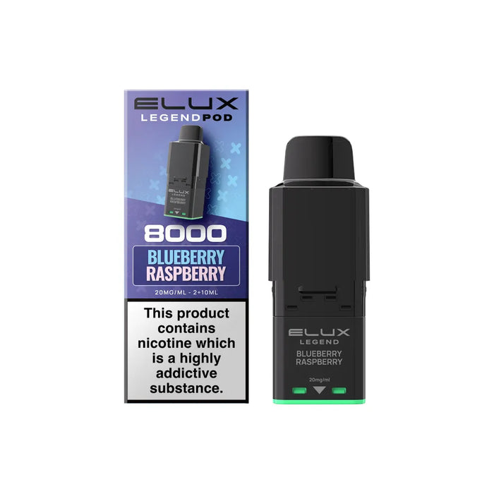 Elux Legend 8000 Refill Pods Blueberry Raspberry