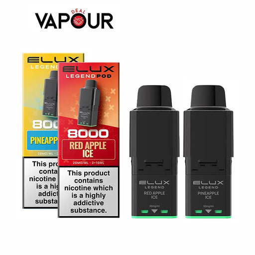 Elux Legend 8000 Refill Pods Vapour Deal LTD