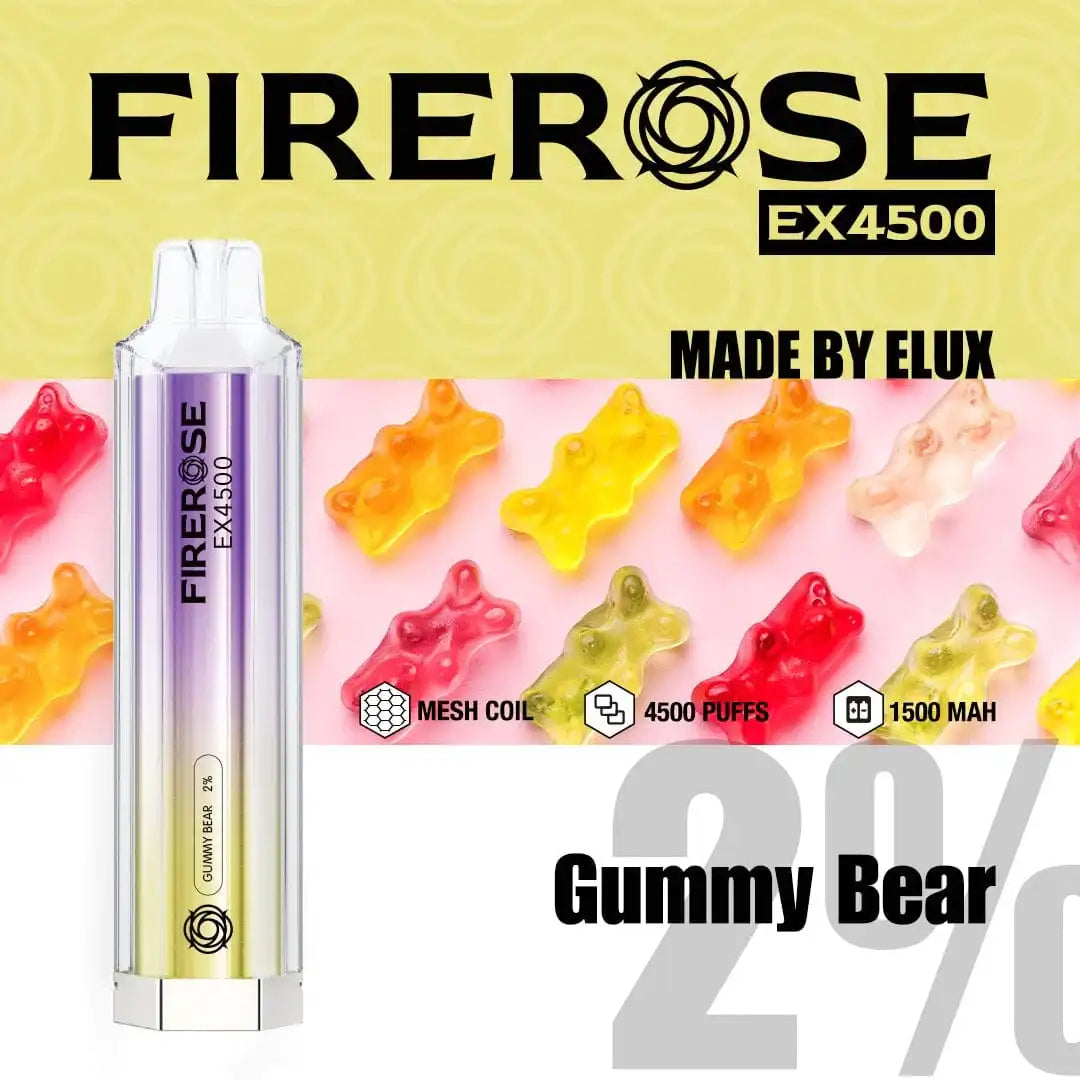 FireRose-ex4500-Zero-Nicotine-Disposable-Vape-Gummy-Bear