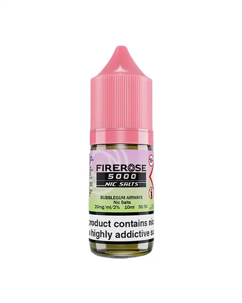 Firerose 5000 Bubblegum Airways Nic Salt Vape Juice - Vapours Deal Ltd