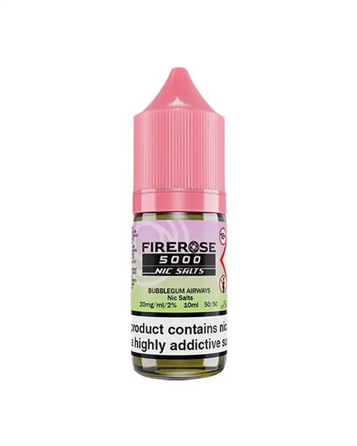 Firerose 5000 Bubblegum Airways Nic Salt Vape Juice