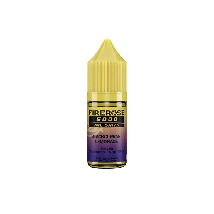 Firerose 5000 Blackcurrant Lemonade Nic Salt Eliquid By Elux