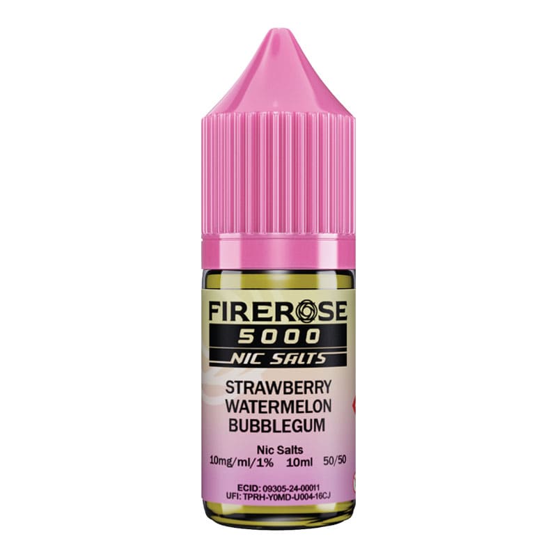 Firerose 5000 Strawberry Watermelon Bubblegum Nic Salt Eliquid By Elux