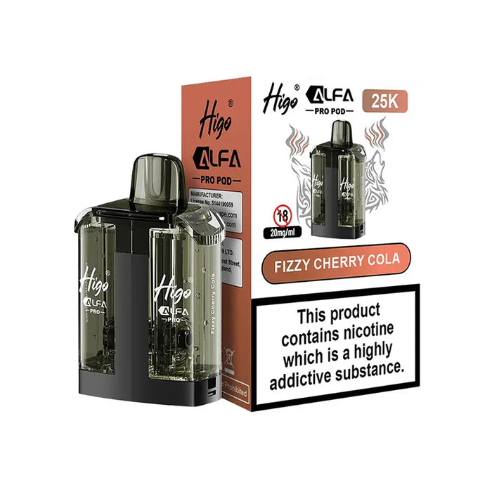 Fizzy Cherry Cola Higo Alfa Pro 25K Pods