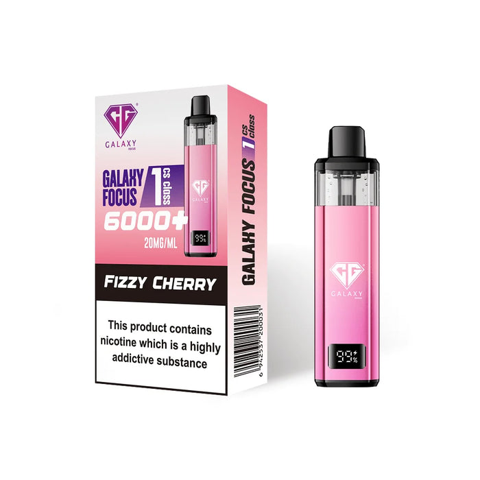 Fizzy Cherry Crystal Galaxy Focus 1 6K Puffs Prefilled Pod Kit - Vapour Deal LTD