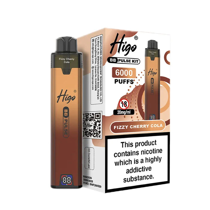 Fizzy Cherry Higo BB Pulse 6000 Prefilled Pod Kit