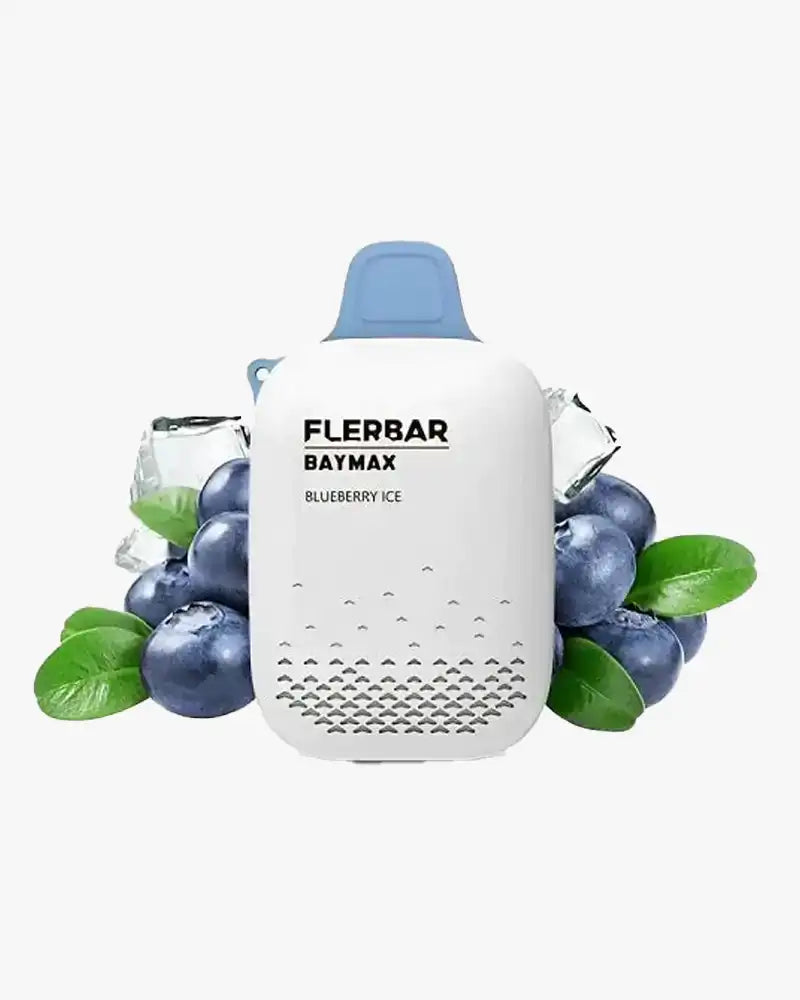 FlerBar Baymax 3500 Puff Disposable Vape Zero Nicotine Blueberry Ice