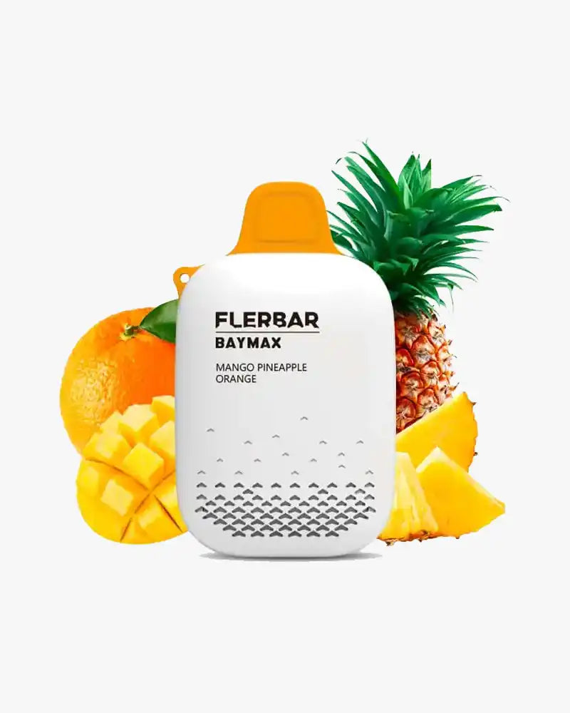 FlerBar Baymax 3500 Puff Disposable Vape Zero Nicotine Mango Pineapple Orange