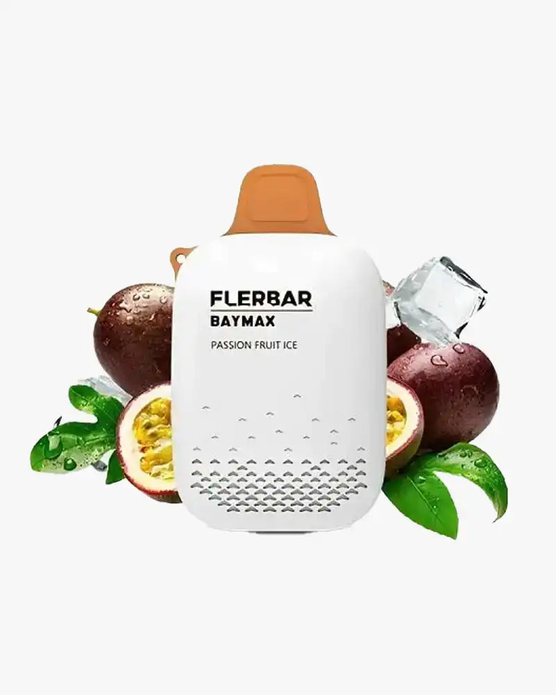 FlerBar Baymax 3500 Puff Disposable Vape Zero Nicotine Passionfruit Ice