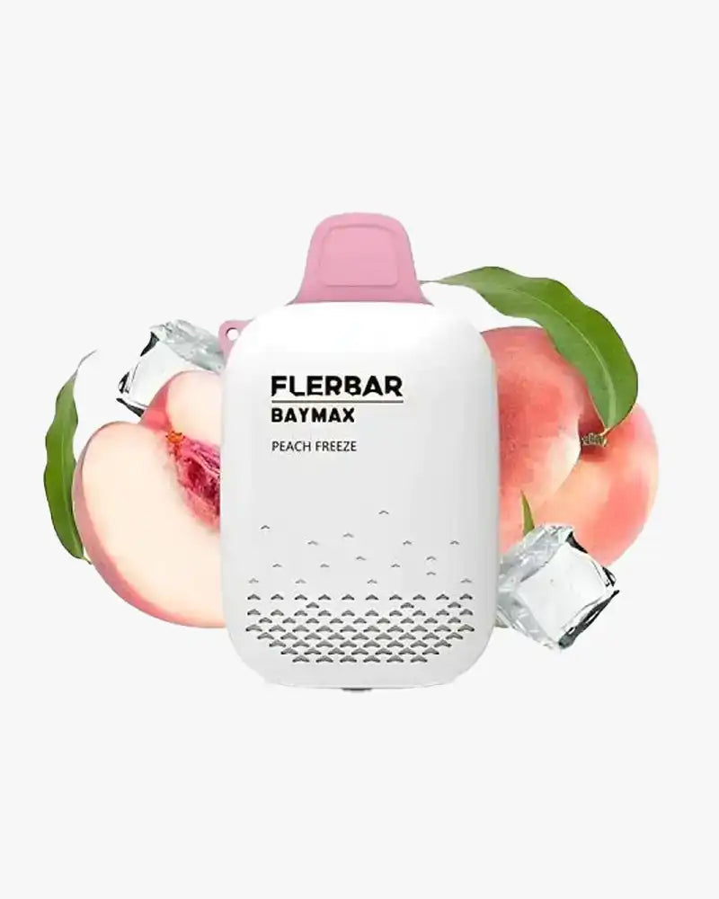 FlerBar Baymax 3500 Puff Disposable Vape Zero Nicotine Peach Freeze