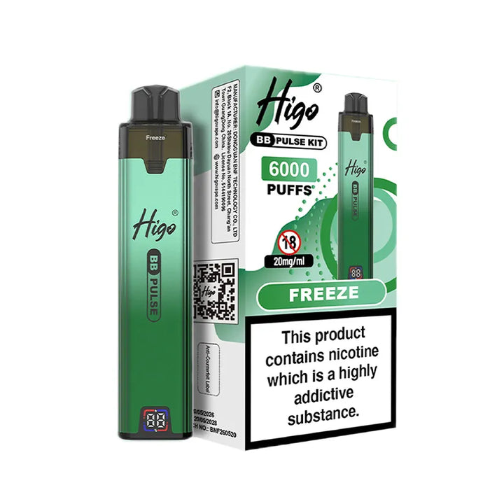 Freeze Higo BB Pulse 6000 Prefilled Pod Kit