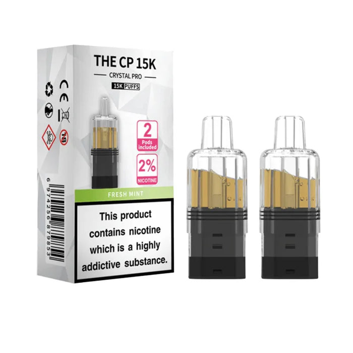 Fresh Mint Crystal Pro CP 15K Prefilled Pod + Refill Container