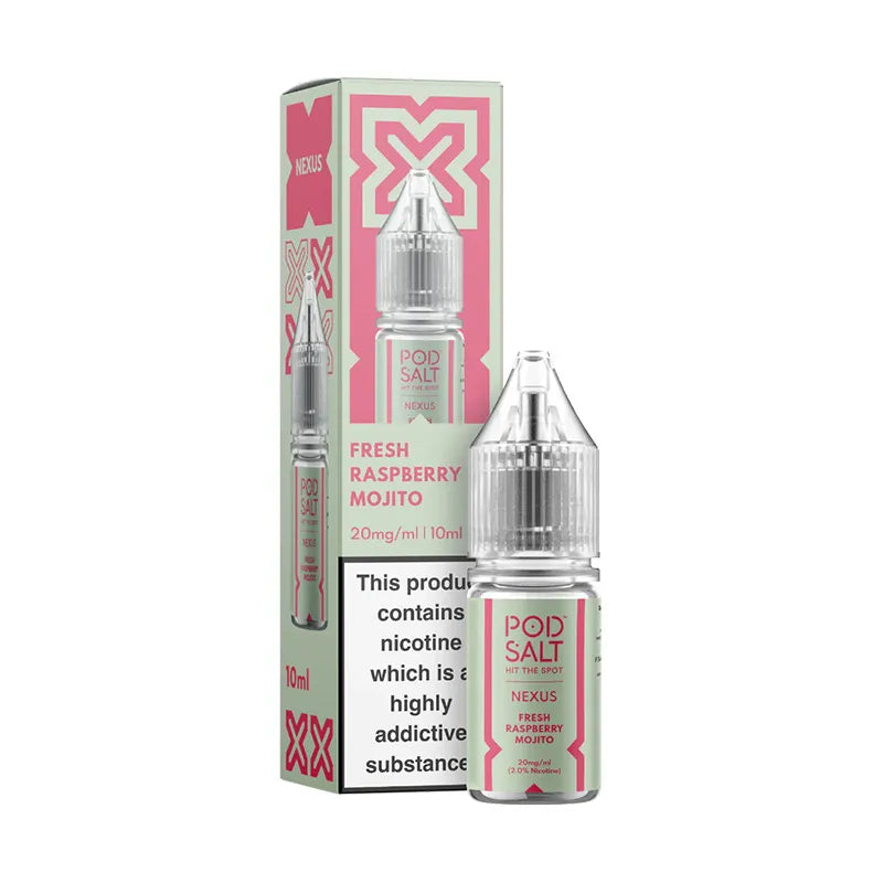 Fresh Raspberry Mojito Nic Salt 10ml By Pod Salt Nexus