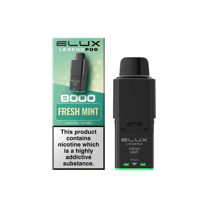 Fresh Mint Elux Legend 8000 Refill Pods
