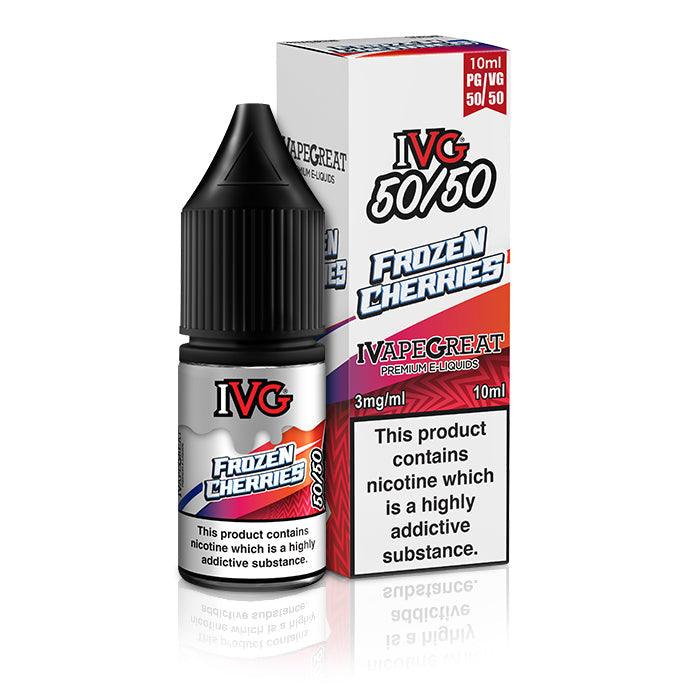 IVG 50/50 Frozen Cherries 10ml Nic Salt Vape Juice - Vapours Deal Ltd