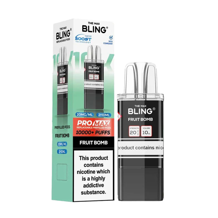 Fruit Bomb The Bling Pro Max 10K Prefilled Pod + Refill Container