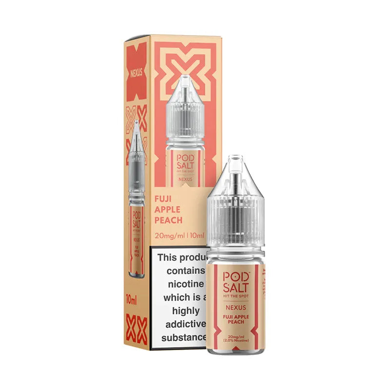 Fuji Apple Peach 10ml Nic Salt By Pod Salt Nexus