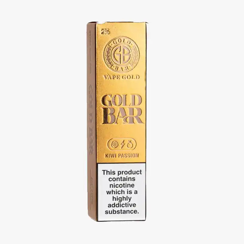 Gold Bar 600 Puff Disposable Box of 10 Vape Kiwi Passion