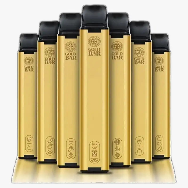 Gold Bar Disposable Box of 10 Vape 600 Puffs