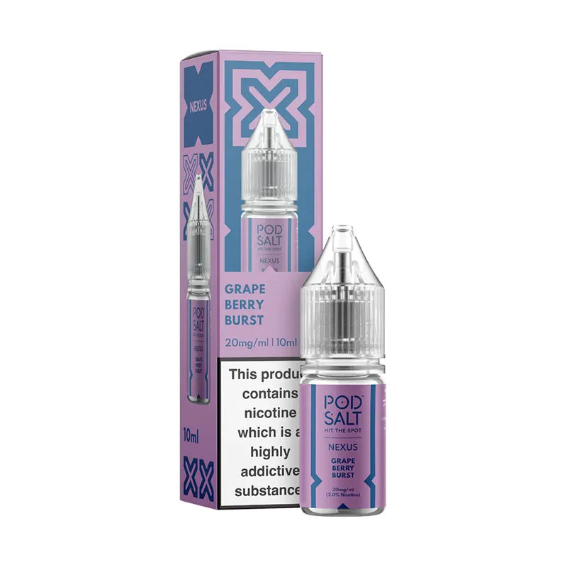 Grape Berry Burst Nic Salt 10ml By Pod Salt Nexus