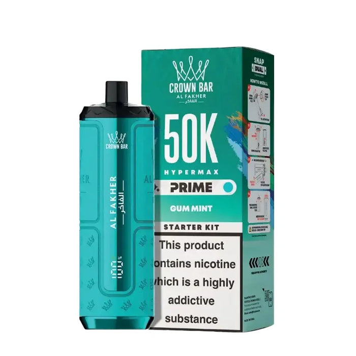 Gum Mint Al Fakher 50K Hypermax Prime Pod Kit 
