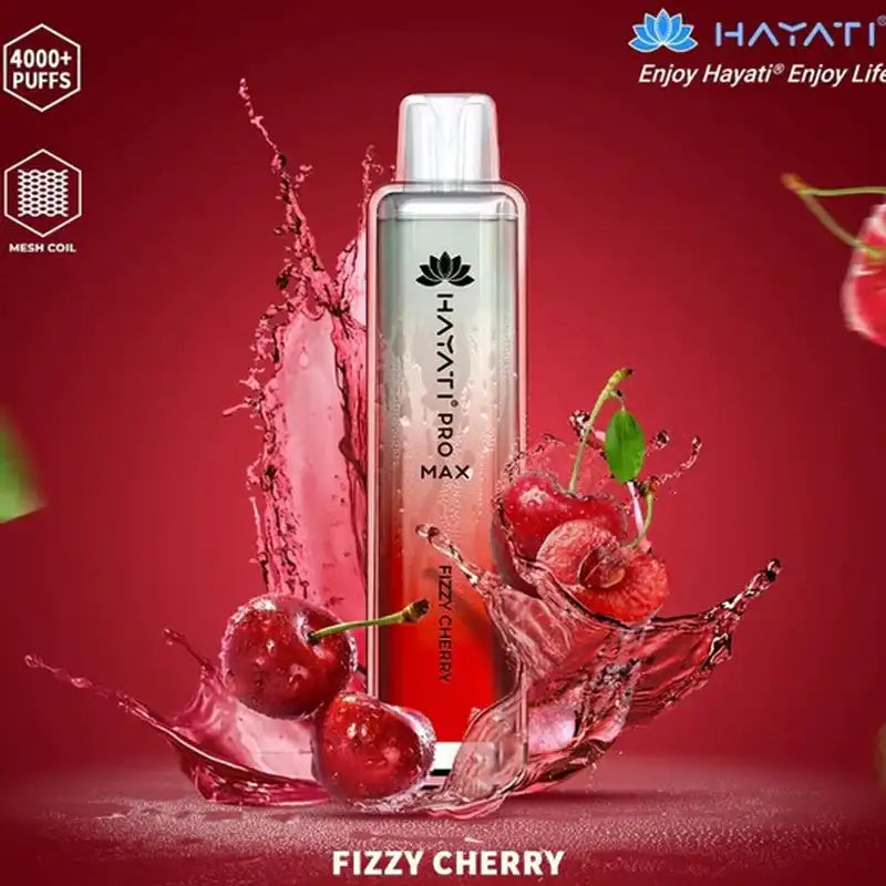 Hayati Pro Max 4000 Disposable Vape 0mg Fizzy Cherry