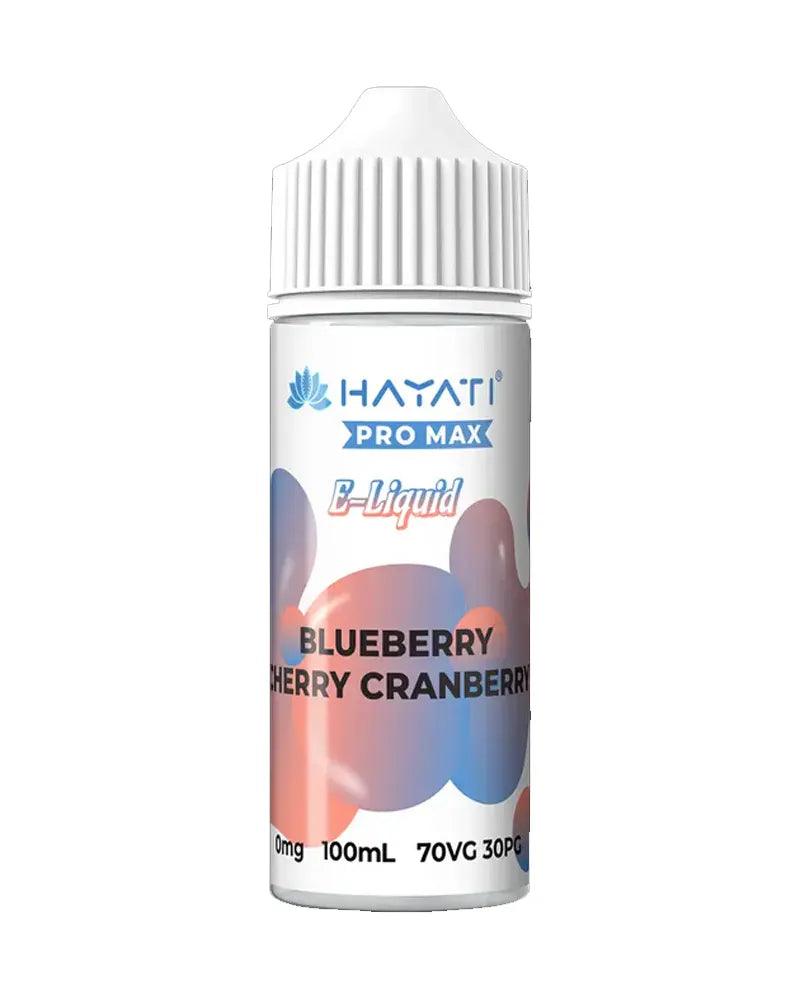 Hayati Pro Max Blueberry Cherry Cranberry 100ml Shortfill Vape Juice - Vapours Deal Ltd