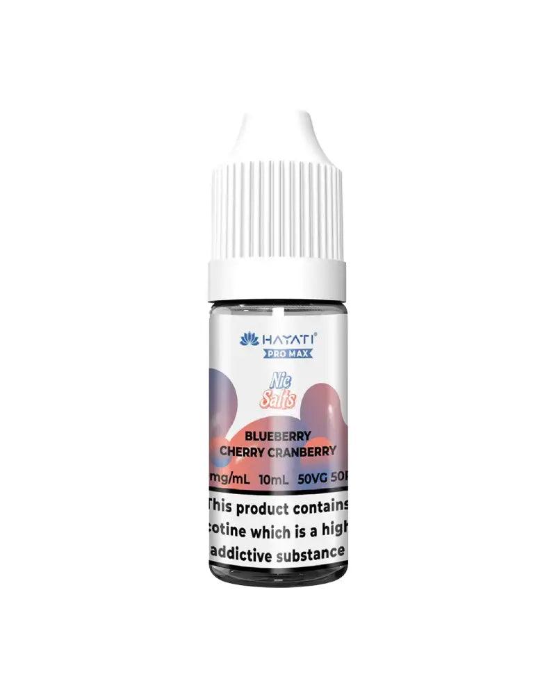 Hayati Pro Max Blueberry Cherry Cranberry Nic Salt Vape Juice - Vapours Deal Ltd