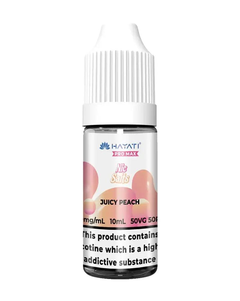 Hayati Pro Max Juicy Peach Nic Salt Vape Juice - Vapours Deal Ltd