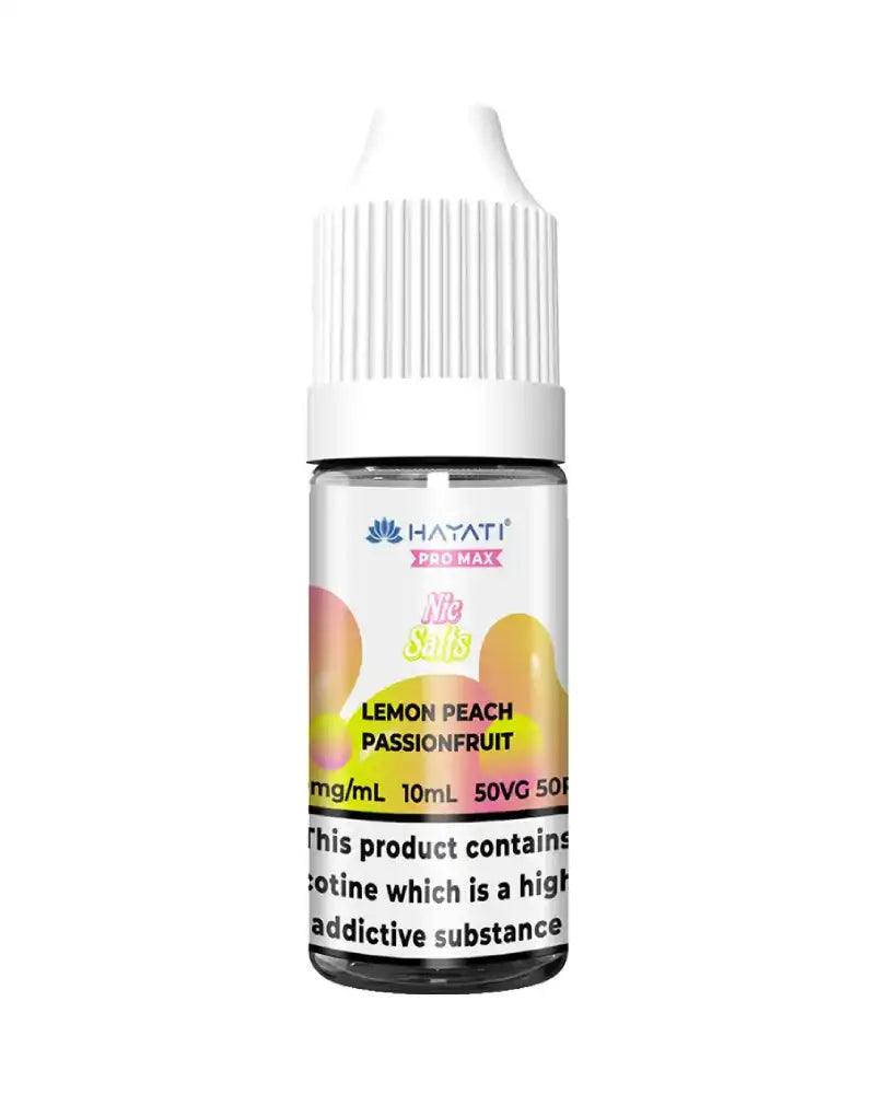 Hayati Pro Max Lemon Peach Passionfruit Nic Salt Vape Juice - Vapours Deal Ltd
