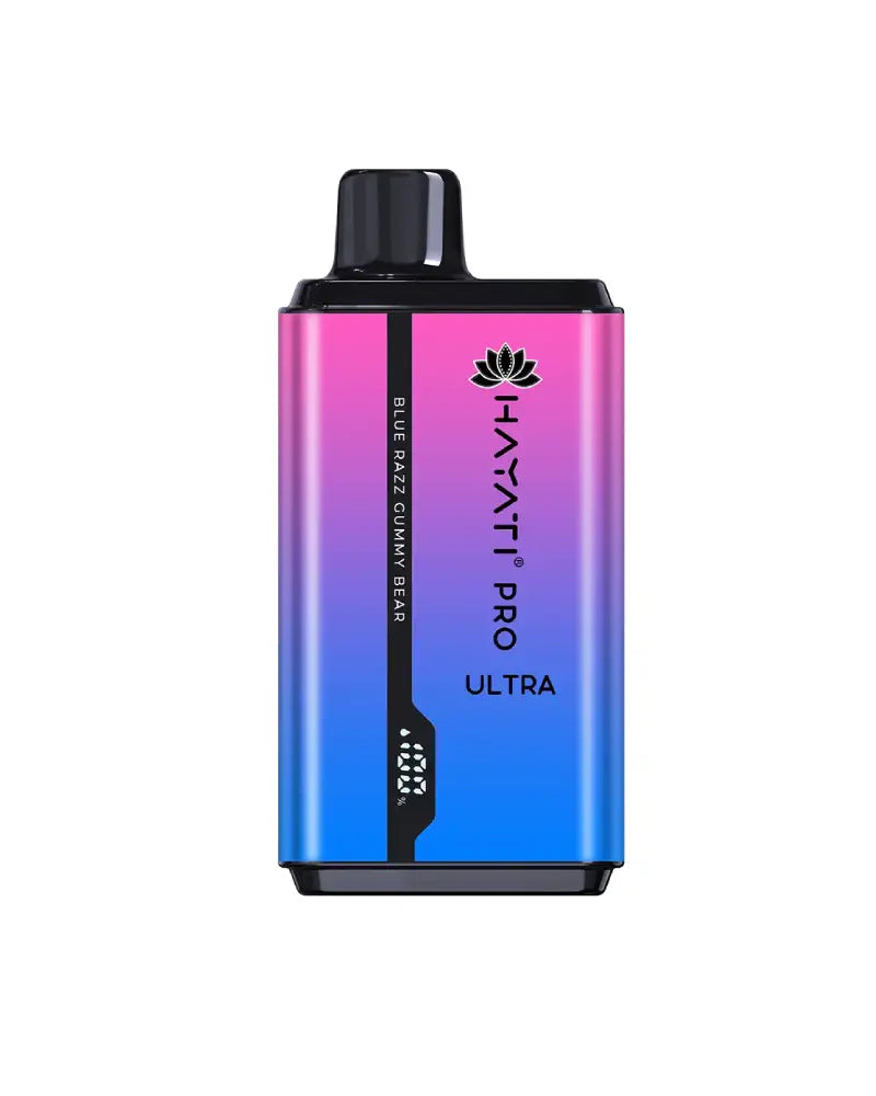 Hayati Pro Ultra 15000 Blue Razz Gummy Bear 0 Nicotine Disposable Vape