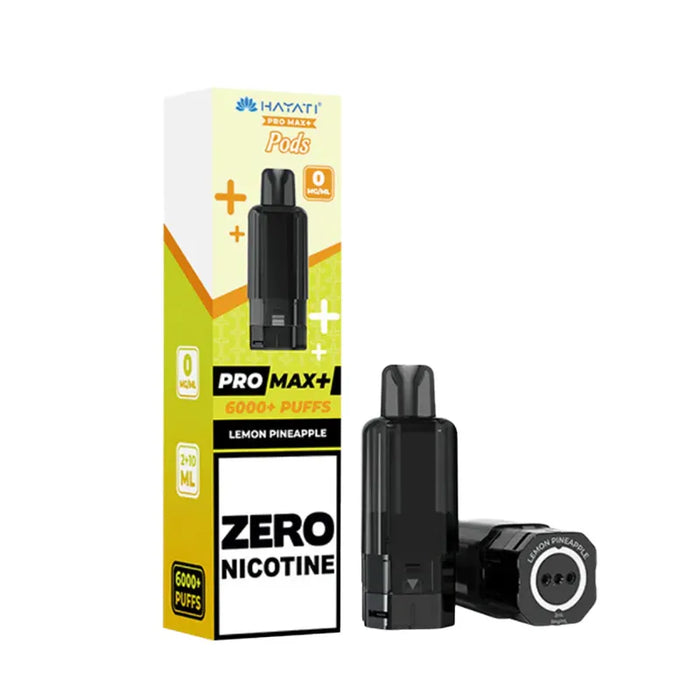 Hayati Pro Max+ 6000 Zero Nicotine Lemon Pineapple pods