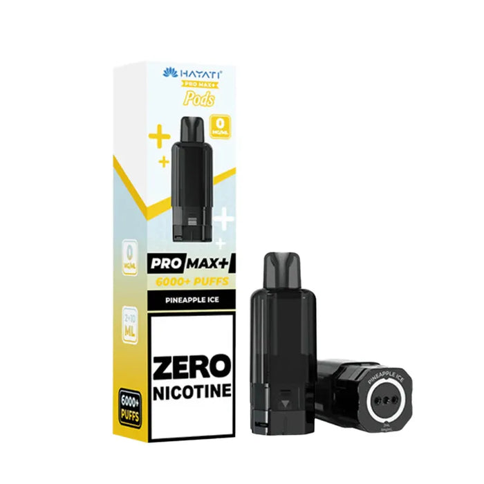 Hayati Pro Max+ 6000 Zero Nicotine Pineapple Ice pods