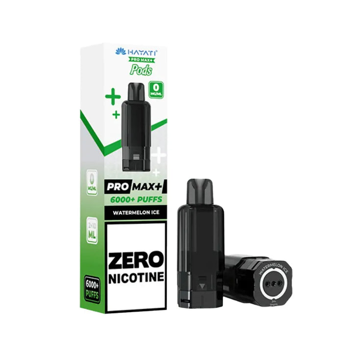 Hayati Pro Max+ 6000 Zero Nicotine Watermelon Ice pods