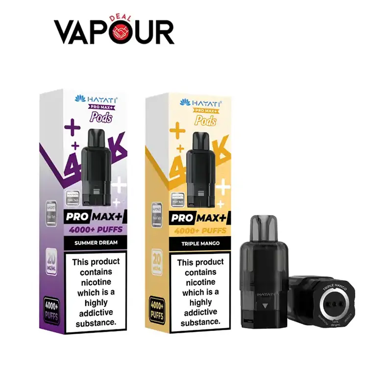 Hayati Pro Max Plus 4K Refill Pods Vapour Deal LTD