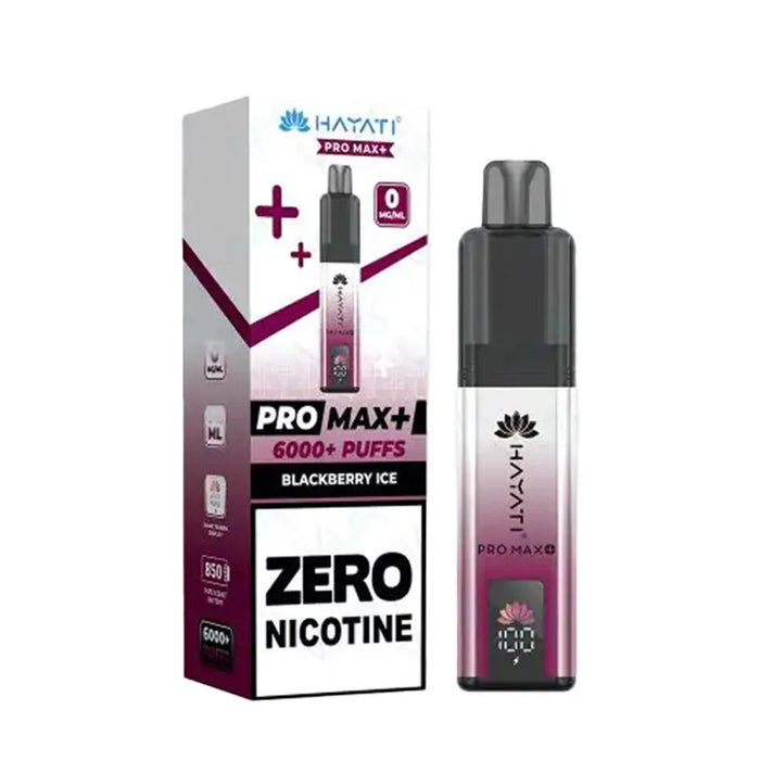 Hayati Pro Max Plus 6000 Zero Nicotine Blackberry Ice Kit