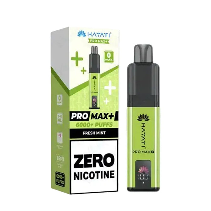 Hayati Pro Max Plus 6000 Zero Nicotine Fresh Mint Kit