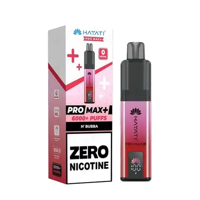 Hayati Pro Max Plus 6000 Zero Nicotine H’ Bubba Kit
