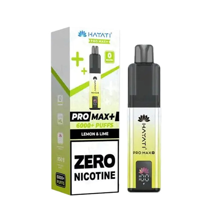 Hayati Pro Max Plus 6000 Zero Nicotine Lemon & Lime Kit