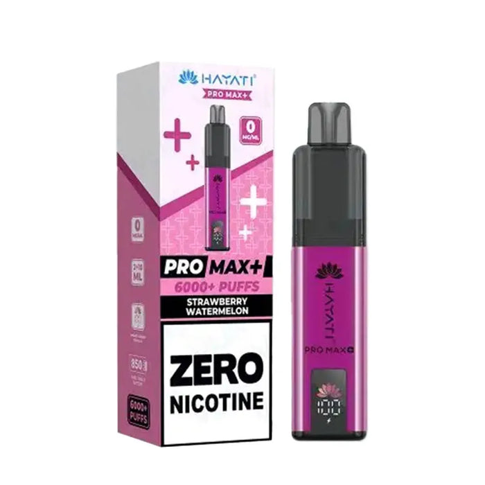 Hayati Pro Max Plus 6000 Zero Nicotine Strawberry Watermelon Kit