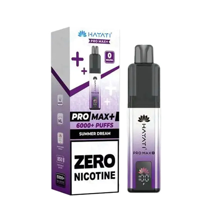 Hayati Pro Max Plus 6000 Zero Nicotine Summer Dream Kit