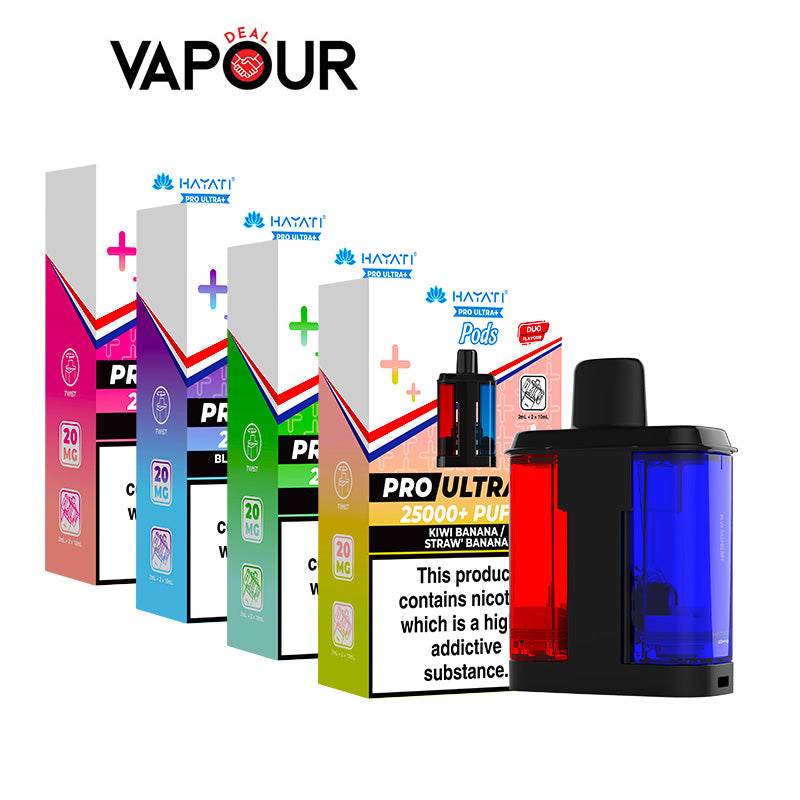 Hayati Pro Ultra Plus 25K Prefilled Pods + refill pack - Vapour Deal LTD