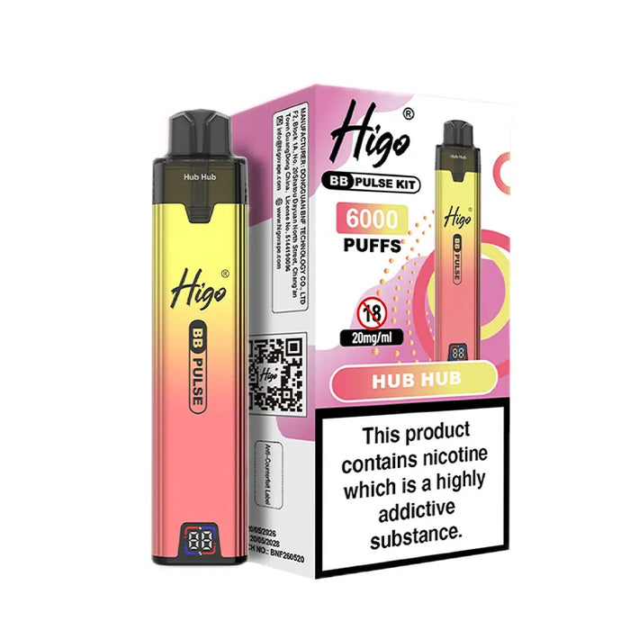 Hub Hub Higo BB Pulse 6000 Prefilled Pod Kit